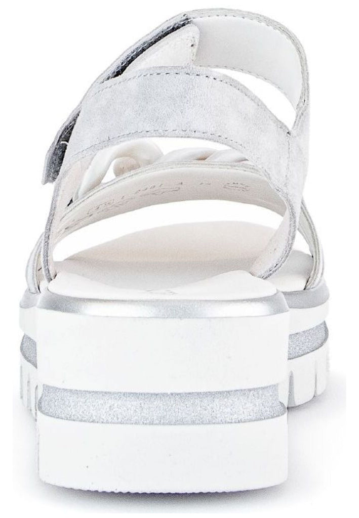 Gabor Sandalen Veloursleder Hellgrau