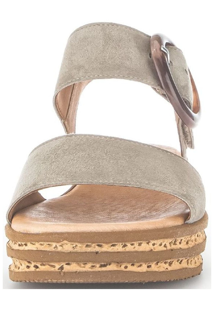 Gabor Sandalen Veloursleder Khaki
