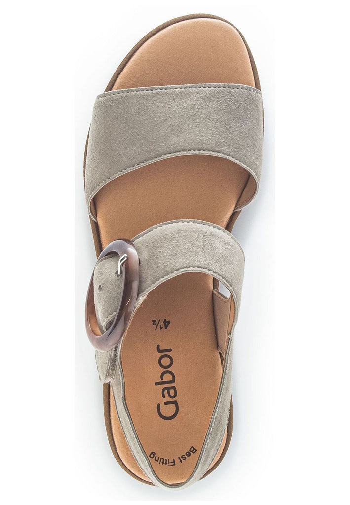 Gabor Sandalen Veloursleder Olive