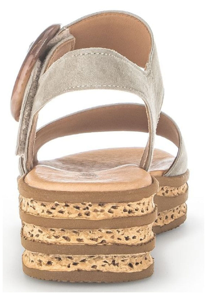 Gabor Sandalen Veloursleder Olive