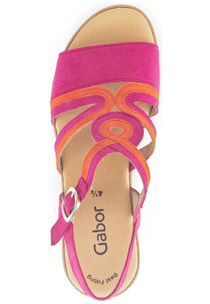 Gabor Sandalen Veloursleder Pink