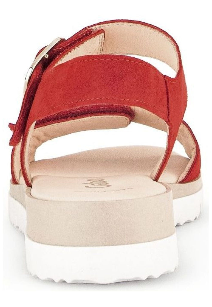 Gabor Sandalen Veloursleder Rot