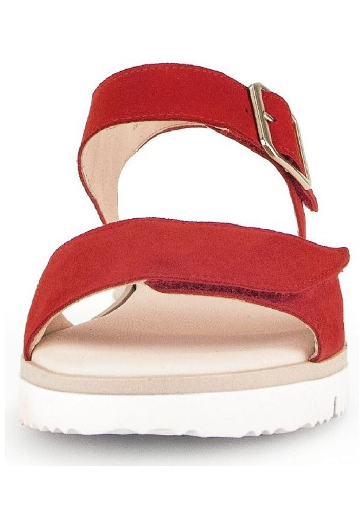 Gabor Sandalen Veloursleder Rot