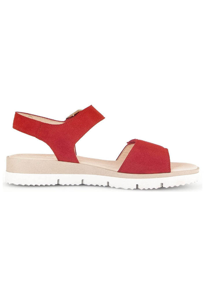 Gabor Sandalen Veloursleder Rot