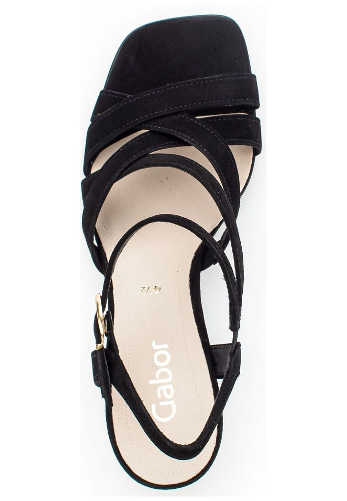 Gabor Sandalen Veloursleder Schwarz
