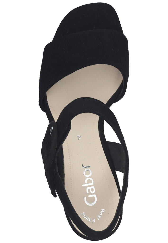 Gabor Sandalen Veloursleder Schwarz