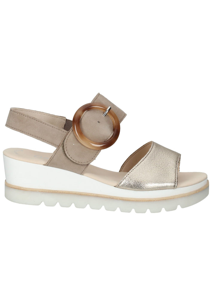 Gabor Sandalen Veloursleder/Textil Braun/Rosa