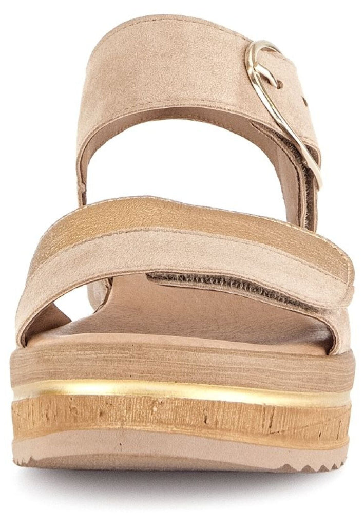 Gabor Sandalen Veloursleder/Textil Caramel
