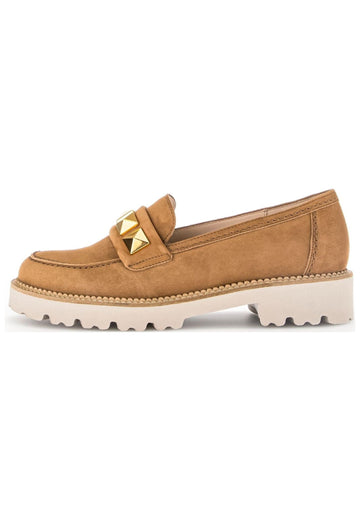 Slipper Gabor Slipper Leder/Textil Hellbraun