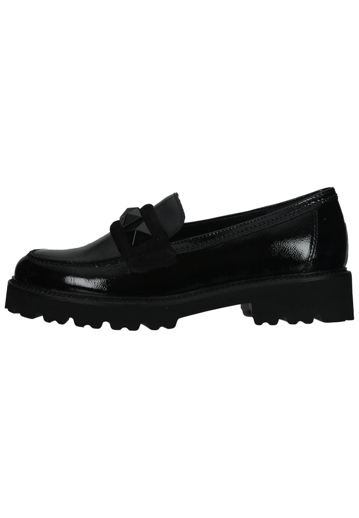 Slipper Gabor Slipper Leder/Textil Schwarz Lack
