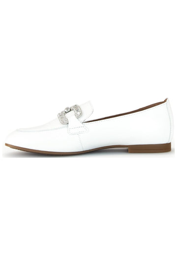 Slipper Gabor Slipper Nappaleder Weiß/Silber