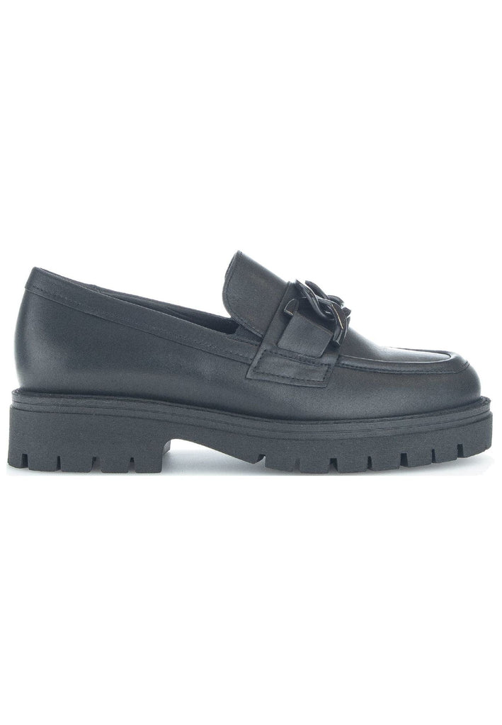 Gabor Slipper Glattleder Schwarz