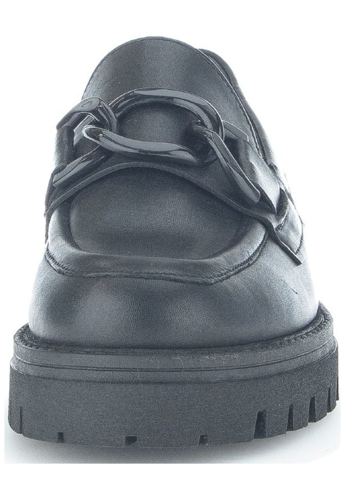 Gabor Slipper Glattleder Schwarz