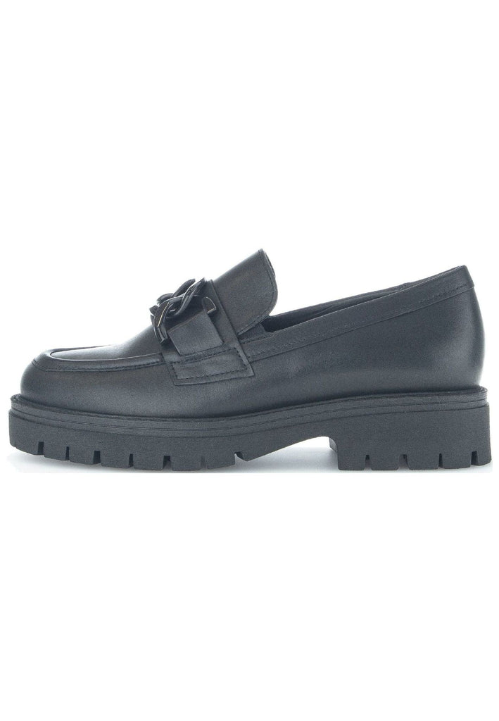 Gabor Slipper Glattleder Schwarz