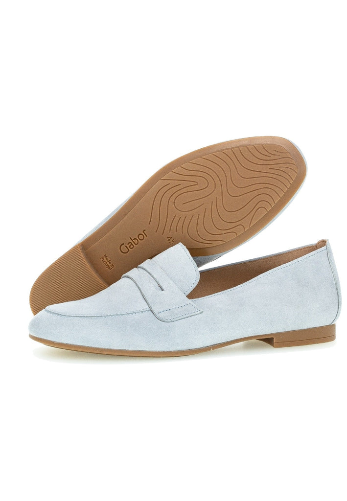 Gabor Slipper Leder Hellblau