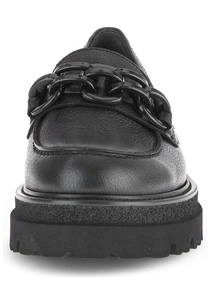 Gabor Slipper Leder Schwarz