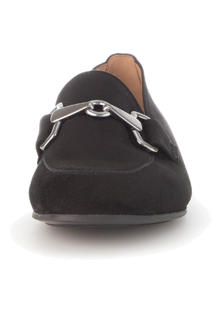 Gabor Slipper Leder Schwarz