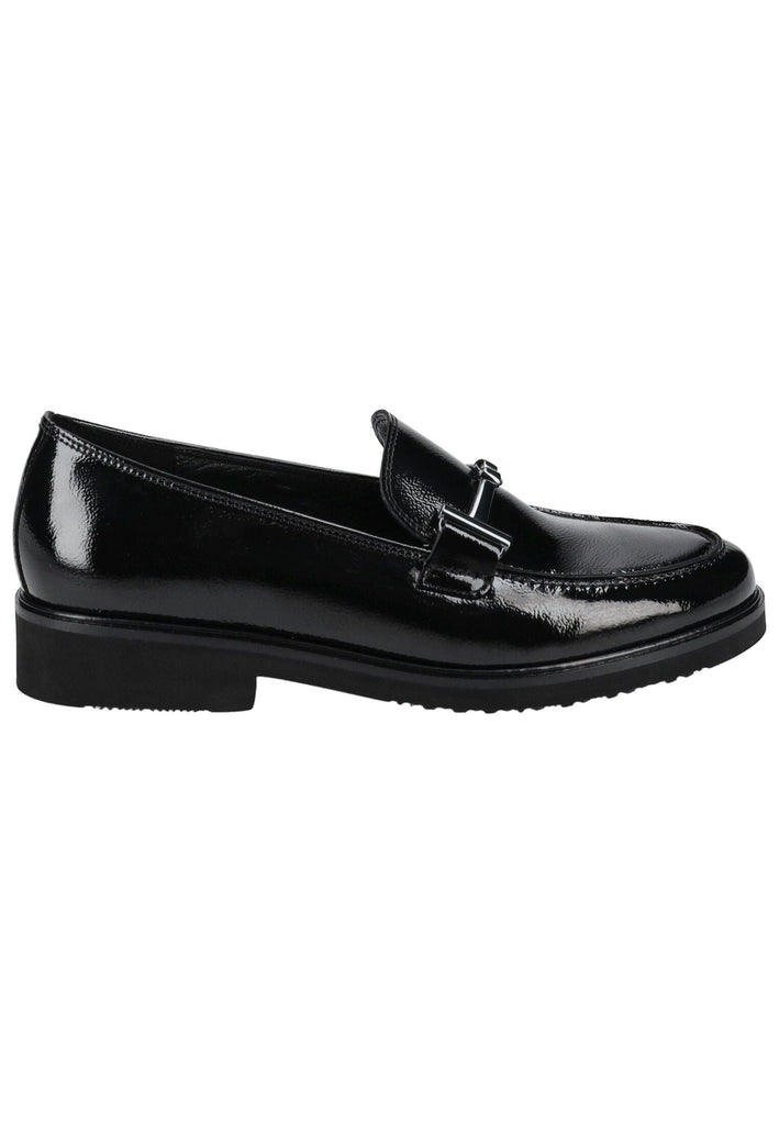 Gabor Slipper Leder Schwarz Lack