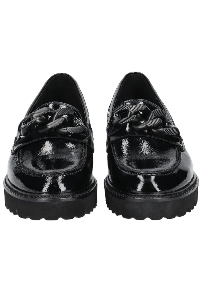 Gabor Slipper Leder Schwarz Lack