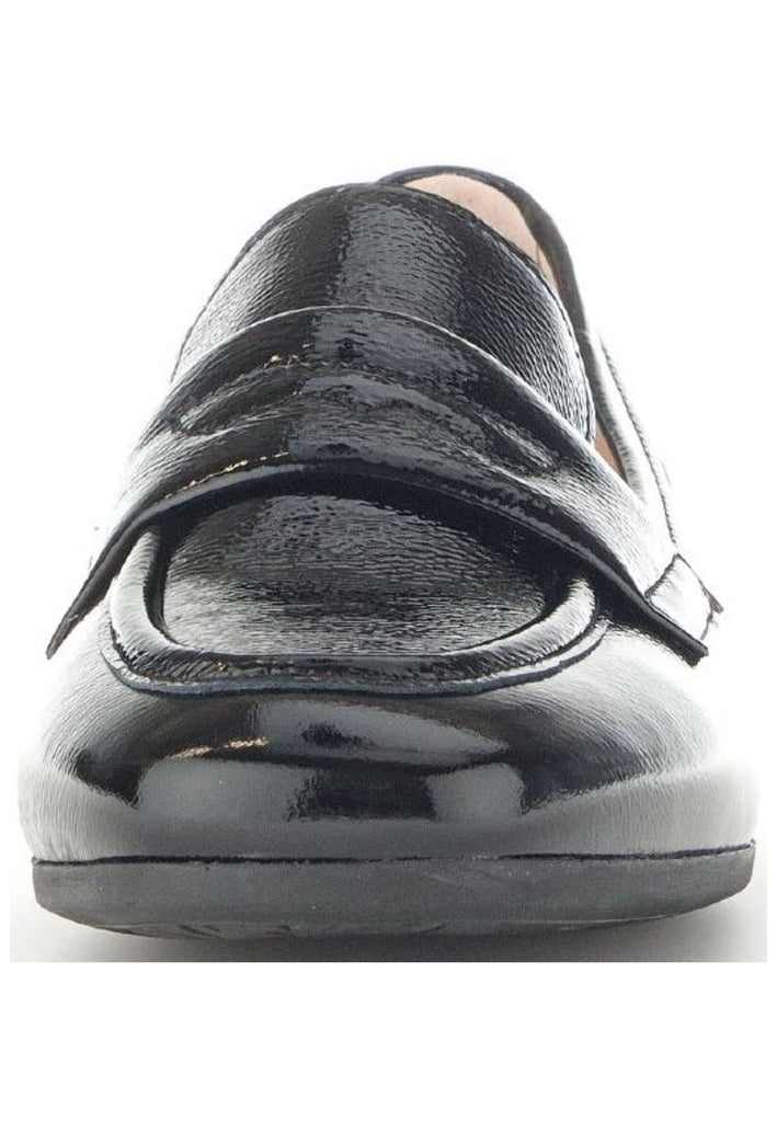 Gabor Slipper Leder Schwarz Lack