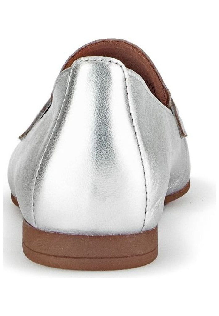 Gabor Slipper Leder Silber