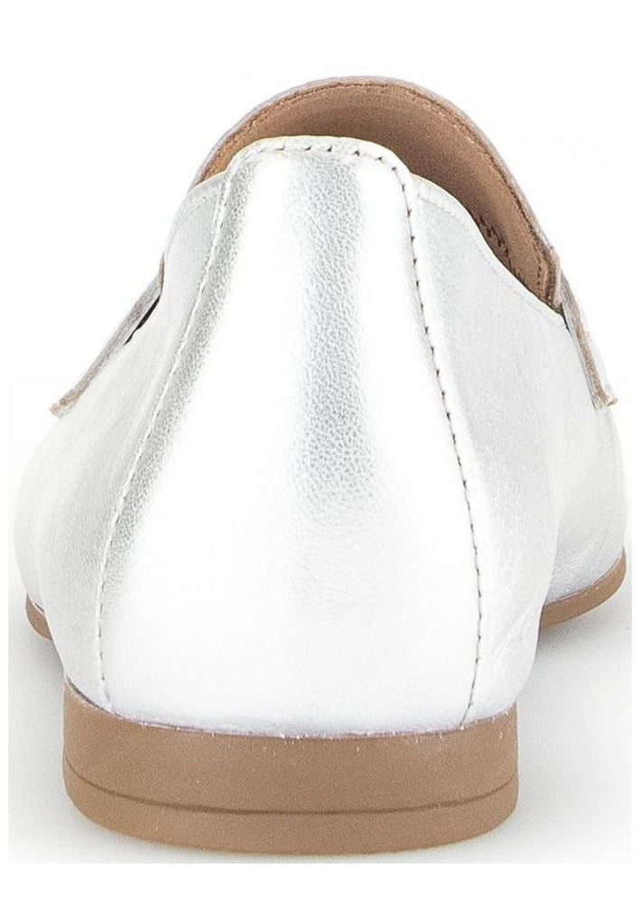 Gabor Slipper Leder Silber