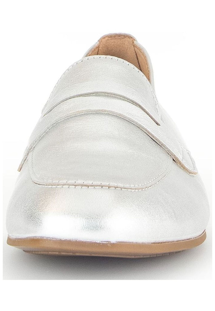 Gabor Slipper Leder Silber