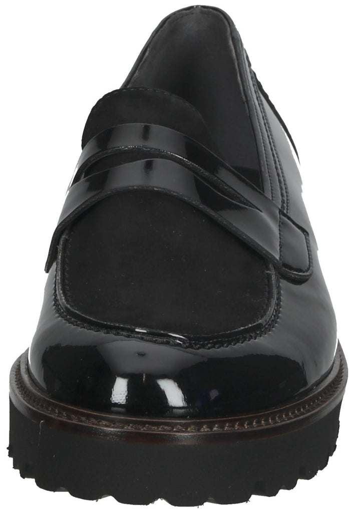 Gabor Slipper Leder/Synthetik Schwarz