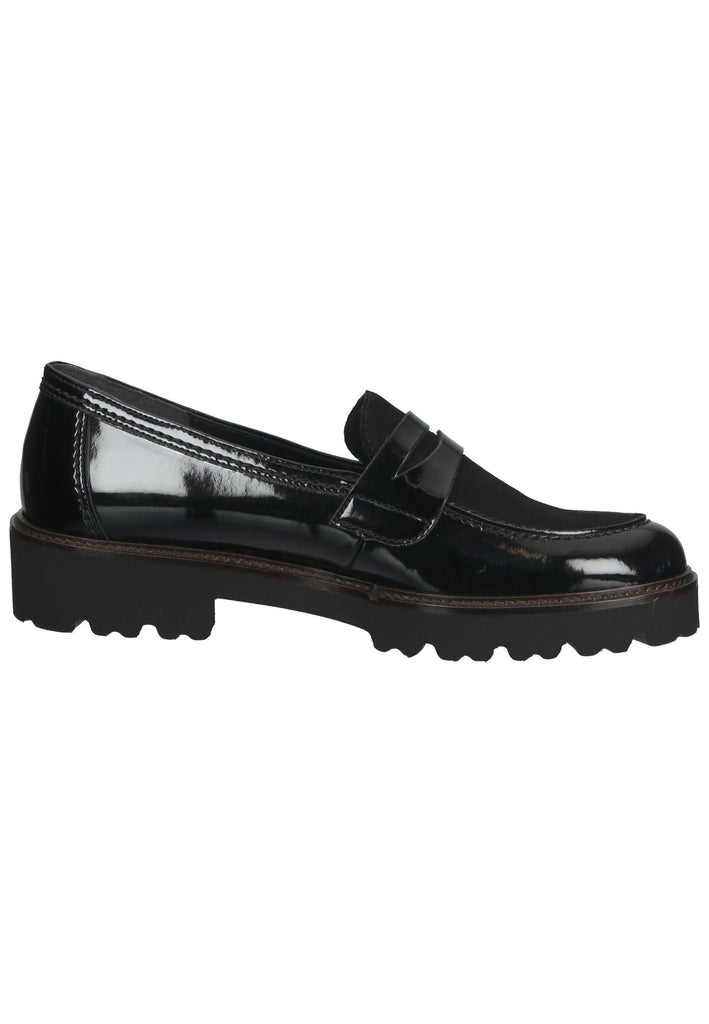 Gabor Slipper Leder/Synthetik Schwarz