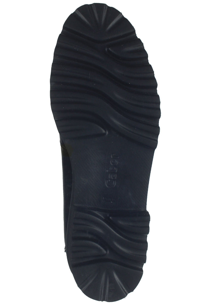 Gabor Slipper Leder/Textil Schwarz Lack