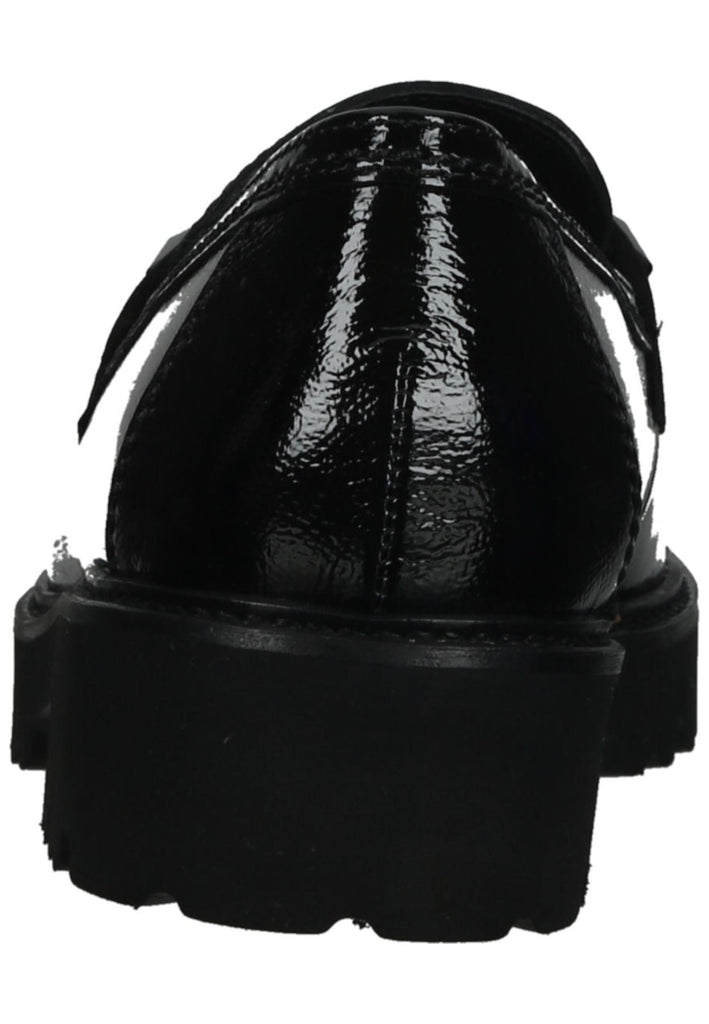 Gabor Slipper Leder/Textil Schwarz Lack