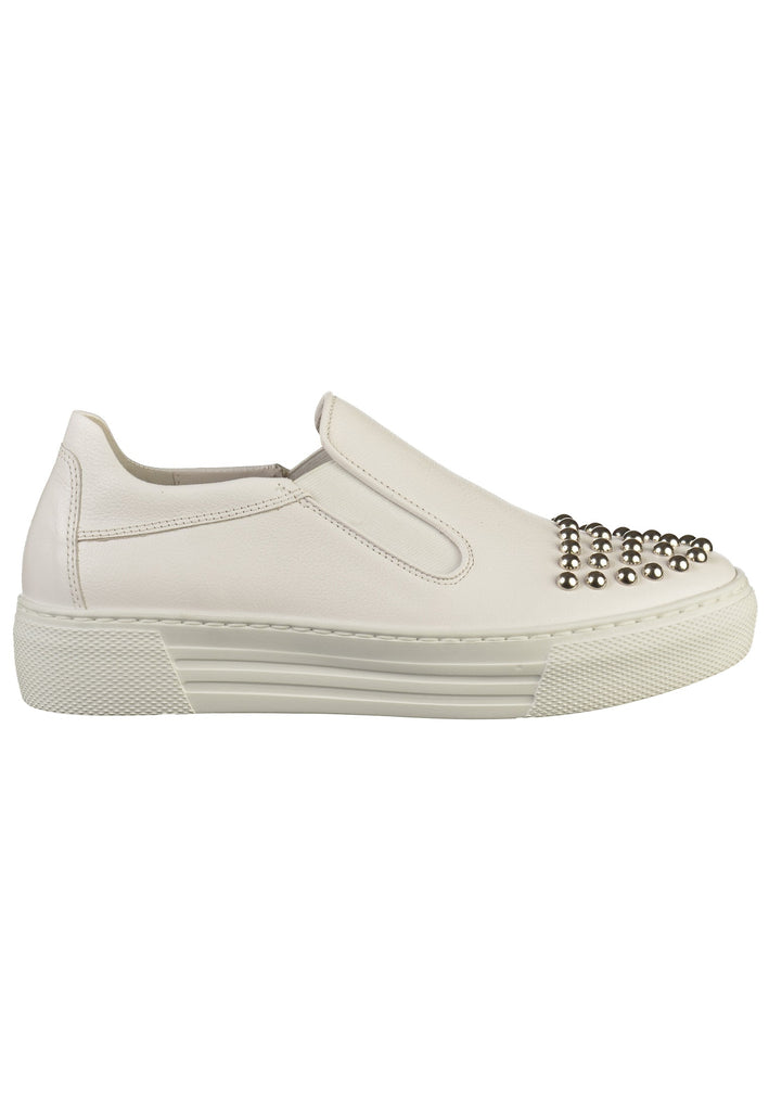 Gabor Slipper Leder Weiß