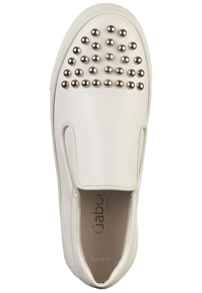 Gabor Slipper Leder Weiß