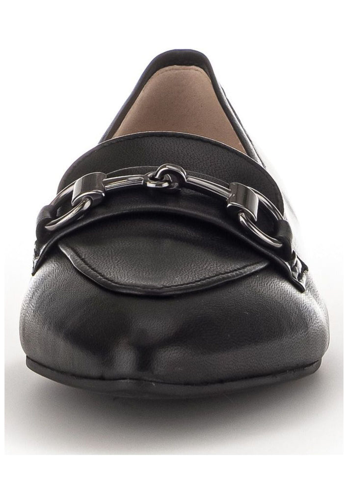 Gabor Slipper Nappaleder Schwarz/Silber