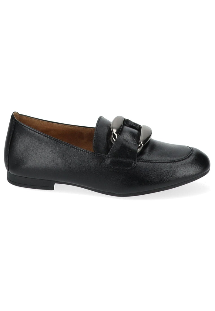 Gabor Slipper Nappaleder Schwarz/Silber