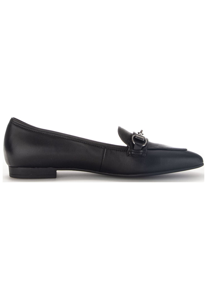 Gabor Slipper Nappaleder Schwarz/Silber