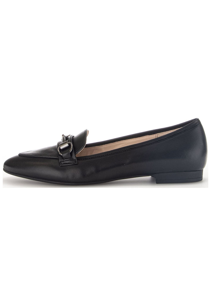 Gabor Slipper Nappaleder Schwarz/Silber