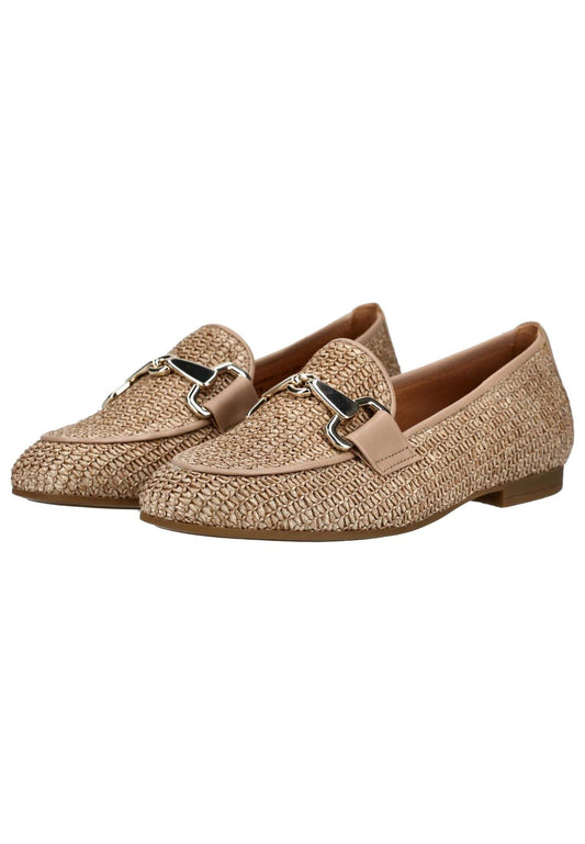 Gabor Slipper Textil Braun/Gold