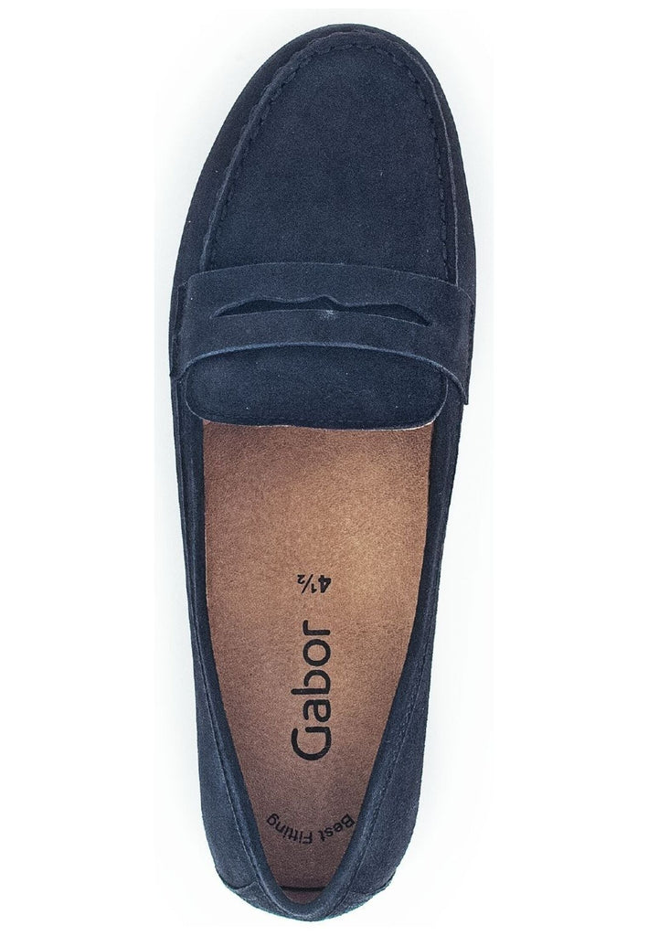 Gabor Slipper Veloursleder Atlantik