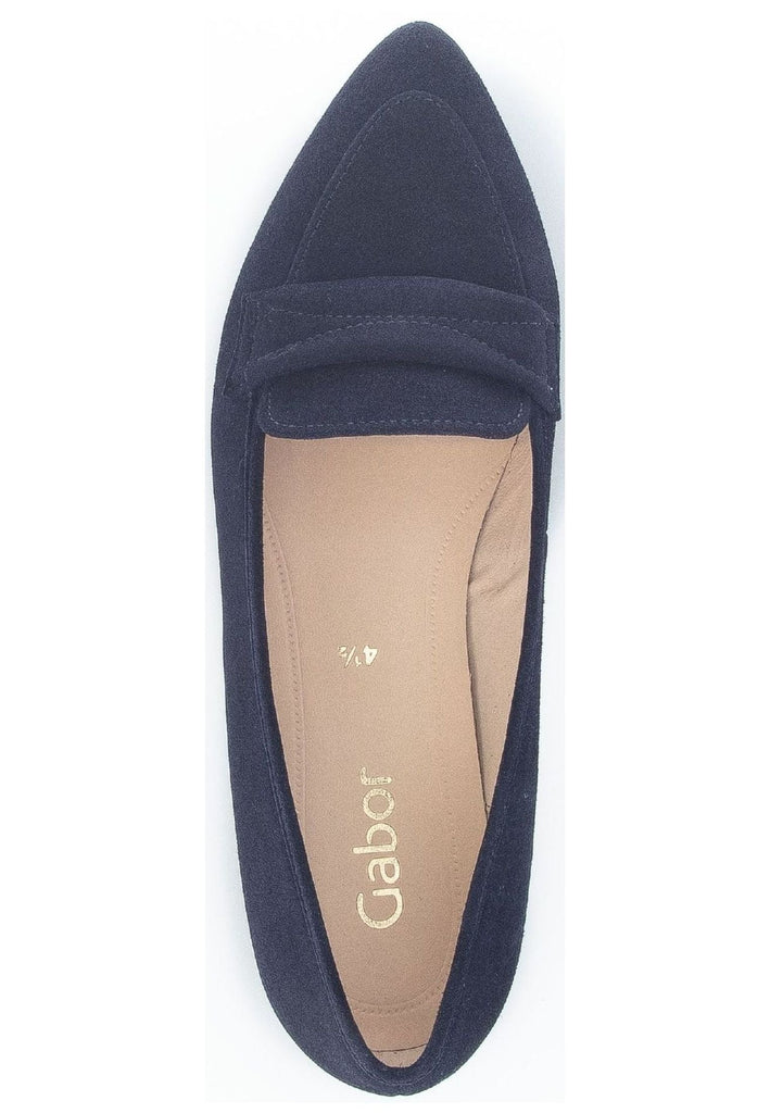 Gabor Slipper Veloursleder Atlantik