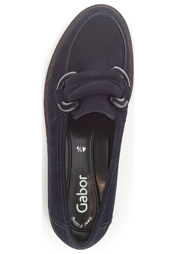 Gabor Slipper Veloursleder Atlantik