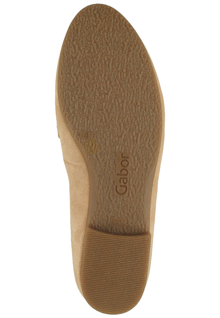 Gabor Slipper Veloursleder Beige/Orange