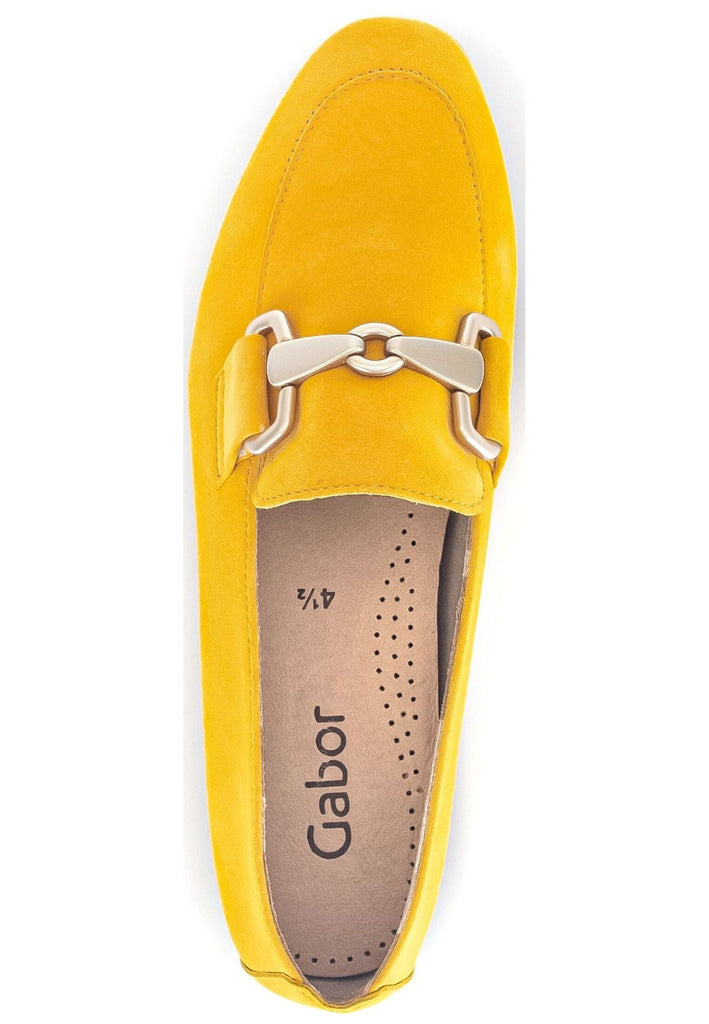 Gabor Slipper Veloursleder Gelb