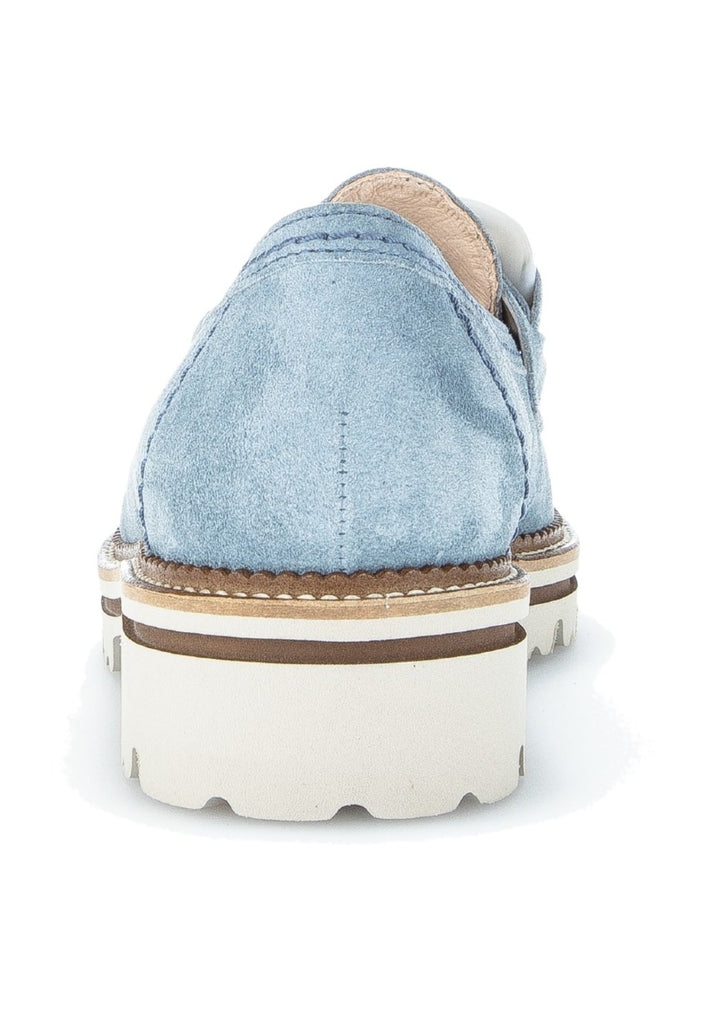 Gabor Slipper Veloursleder Hellblau
