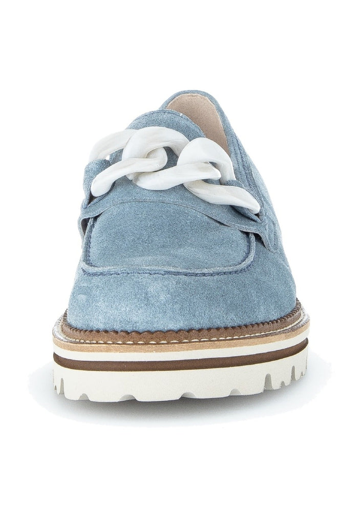 Gabor Slipper Veloursleder Hellblau