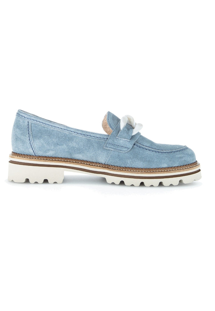 Gabor Slipper Veloursleder Hellblau