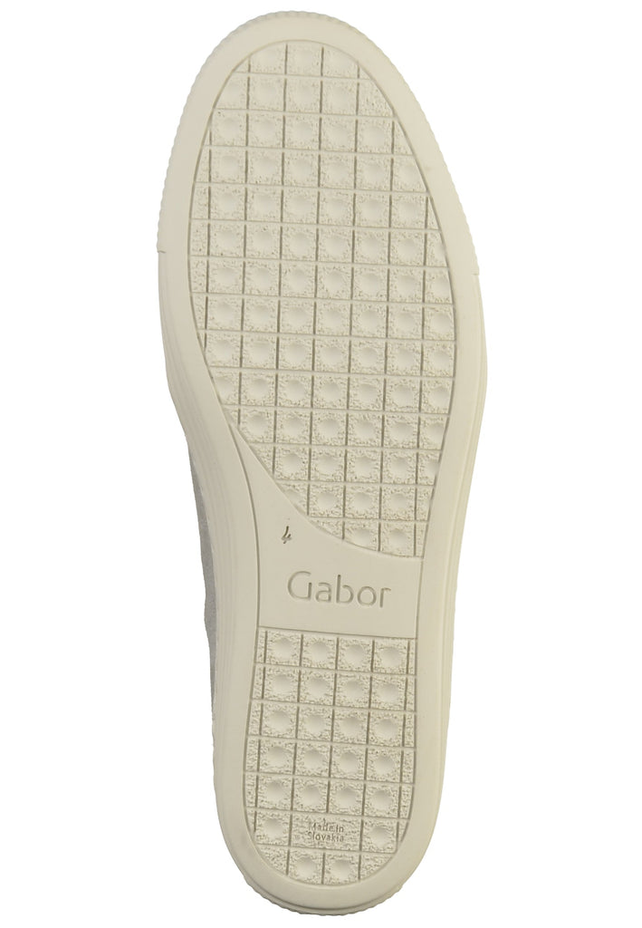 Gabor Slipper Veloursleder Hellgrau
