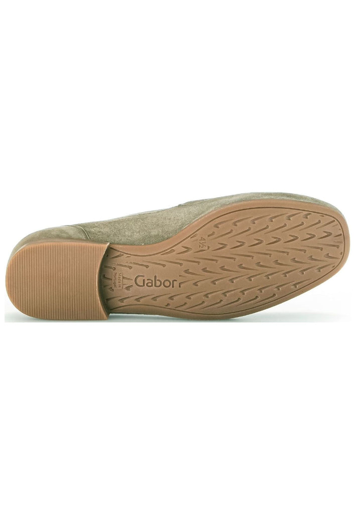 Gabor Slipper Veloursleder Khaki
