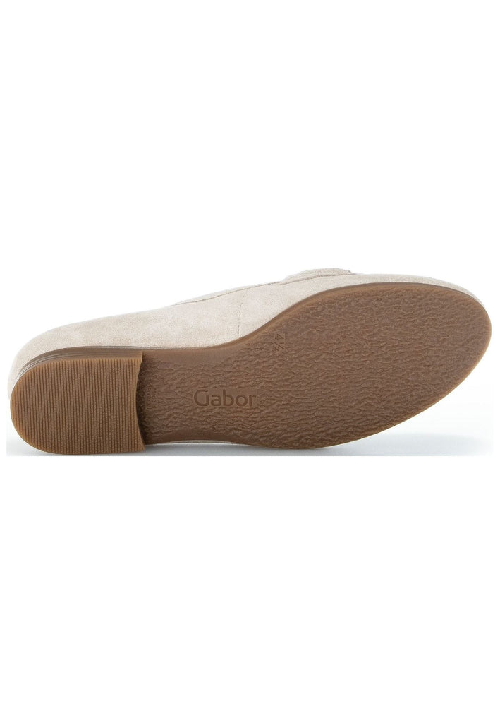 Gabor Slipper Veloursleder Leinen