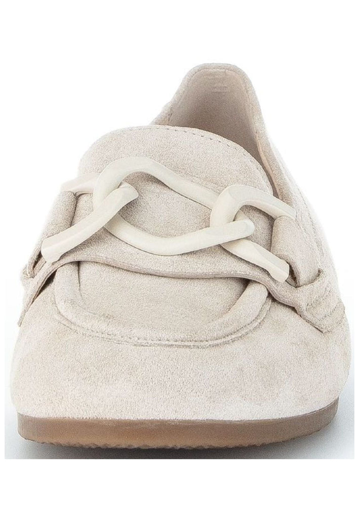 Gabor Slipper Veloursleder Leinen